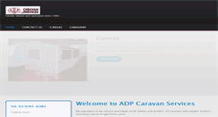 Desktop Screenshot of adpcaravans.com.au