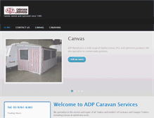 Tablet Screenshot of adpcaravans.com.au